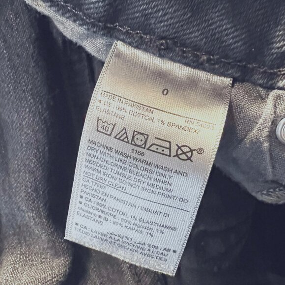 Old Navy-4 Pairs-Black, Gray, Blue-Size 0-Distressed-High Rise-OG Straight-Droit - Picture 4 of 15